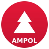 Ampol fuel brand logo — Melbourne petrol station listing